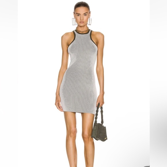 NWOT SER.O.YA Jill Ribbed Halter Mini Dress With Zip Up Back - Picture 7 of 11